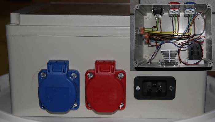Home-made PID temperatuur regelaar (achterkant)
