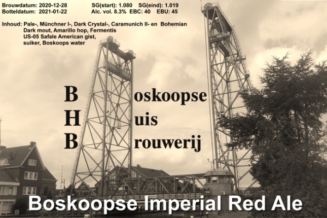 label - Boskoopse Imperial Red Ale