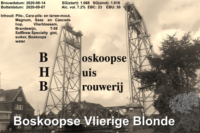 label - Boskoopse Vlierige Blonde