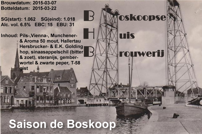 Saison de Boskoop, batch 004