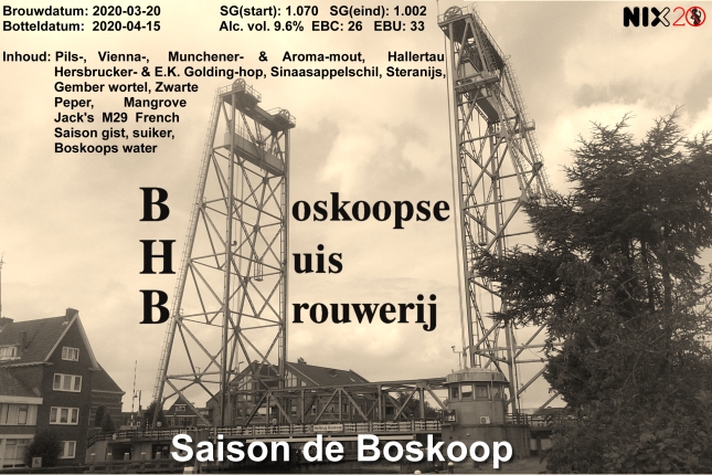 Saison de Boskoop, batch 032