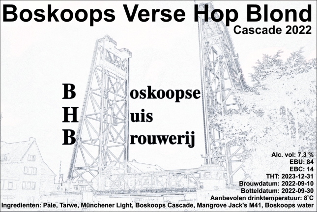 label - Boskoopse Verse Hop Blond 2022