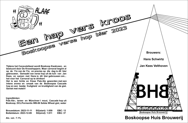 label - Boskoopse Verse Hop Blond 2023